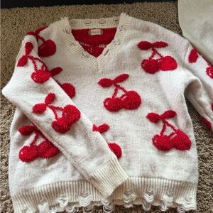 super soft cherry sweater- altrd state